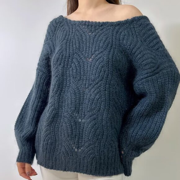 Simone Mohair Jumper from Sezane - Green in XL - Picture 2 of 5